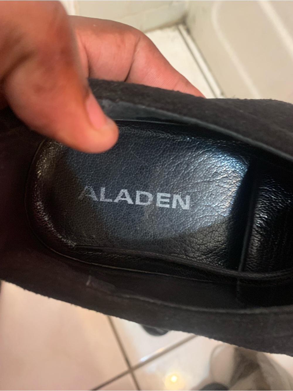 Alden Men’s Black Suede Slip-On Loafers
